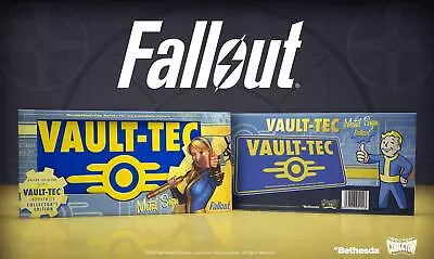 Merch-Fallout: Vault-Tec Metal Sign (Collectors Edition) Metal Sign /Merchan NEW • $15.89