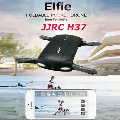 JJRC H37 Altitude Hold HD Camera WIFI FPV RC Quadcopter Drone Selfie Foldable UK • £24.95