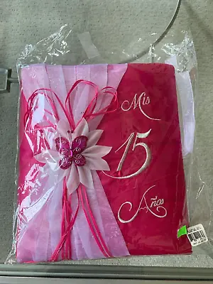 Mis 15 Anos Quinceanera Satin Butterfly Ribbon Photo Album ~New Gift • $10.95