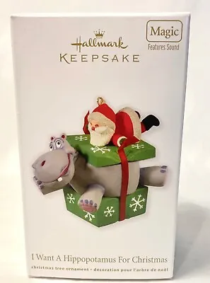 Hallmark Keepsake 2012 “I WANT A HIPPOPOTAMUS FOR CHRISTMAS” Ornament In Box • $35