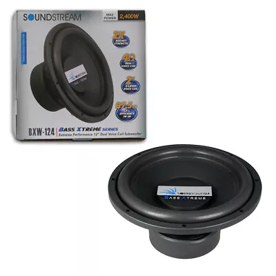 Soundstream BXW-124 12  4-layer Dual 4-ohm Voice Coil Car Subwoofer 2400W Max • $59.99