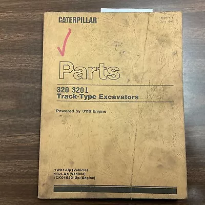 CAT Caterpillar 320/L PARTS MANUAL BOOK CATALOG LIST EXCAVATOR GUIDE Sn 7WK 1TL • $49.99