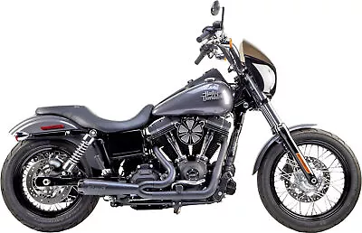 Two Brothers Racing 2-Into-1 Comp-S Exhaust Black For 06-17 Harley Davidson Dyna • $980.08