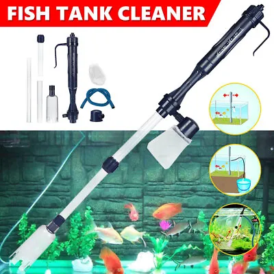 $17.95 • Buy Electric Aquarium Fish Tank Cleaner Automatic Gravel Clean Siphon Water Changer