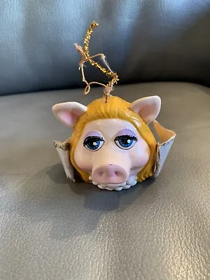 Vintage Jim Henson Miss Piggy Ornament 1979 Christmas Angel Wings • $8