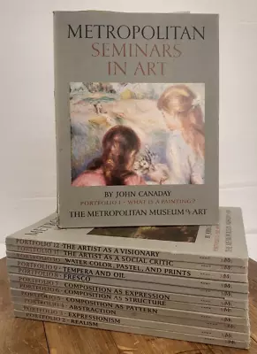 Metropolitan Seminars In Art Set 1-12 By John Canaday Portfolio 1-12 Met Museum • $59.99