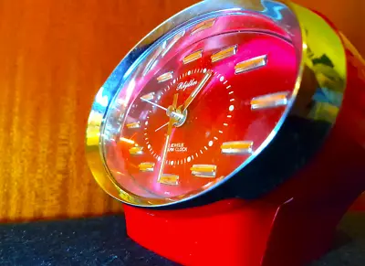 RHYTHM - 2 JEWELS ALARM CLOCK - Vintage Space Age Clock - 1970s - SALE PRICE!!! • £32.95
