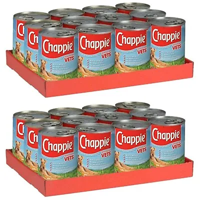 Chappie Original Wet Food Cans With Fish Chicken & Cereals 24x412g (2 Pack) • £41.84