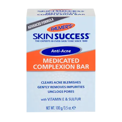 £6.99 • Buy ANTI ACNE MEDICATED COMPLEXION SOAP 100G By PALMERS + PREMIUM DELIVERY