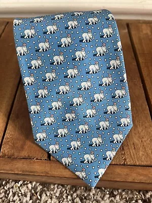 VINEYARD VINES Blue Elephants Republican Party Conservative Silk Neck Tie READ • $15.99
