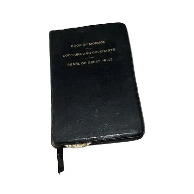 1978 Black LDS Triple Book Of Mormon Doctrine Covenants Pearl Of Great Price • $29.99