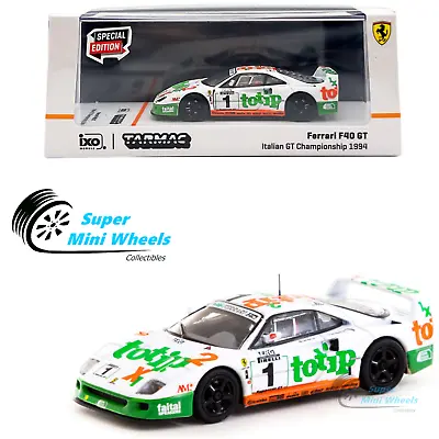 Tarmac Works X Ixo 1:64 Ferrari F40 GT – Italian GT Championship 1994 #1 • $29.99