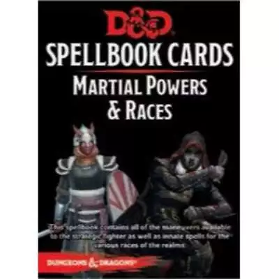 $26.74 • Buy D&D RPG 5th Ed - Revised Spellbook Cards Martial Powers And Races Deck