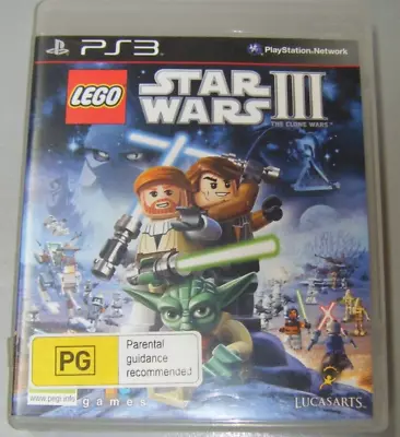 Sony PlayStation 3 PS3 Game - LEGO Star Wars III: The Clone Wars (nb) • $19.99