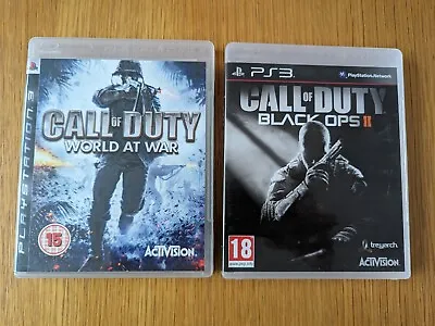 Call Of Duty Black Ops 2 II & World At War PlayStation 3 PS3 Complete • £8.99