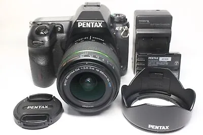 Pentax K-7 14.6MP DSLR Camera Black + SMC Pentax-DA 18-55mm F/3.5-5.6 AL WR Lens • $326.72
