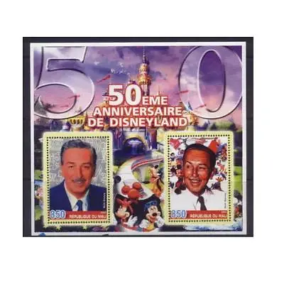 50th Anniversary Of DISNEYLAND Disney Mickey Mouse Cartoons S/s MNH #M0813 • $1.99
