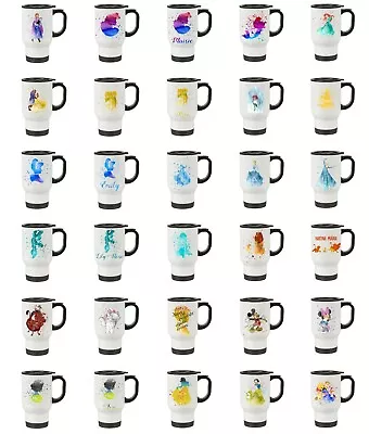£13.99 • Buy Watercolour White Travel Mug Disney Princess/Lion King/Mickey/Winnie The Pooh 