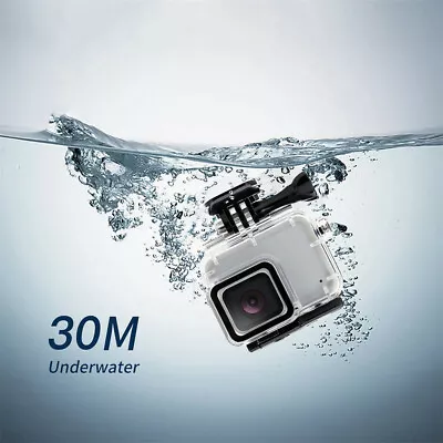Acrylic 30m Underwater Waterproof Case Cover For Gopro Hero 7 White Silver • $27.60