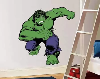 THE INCREDIBLE HULK Decal Removable WALL STICKER Art Classic Marvel Comics • £13.18