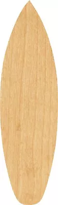 Surf Board 2 Laser Cut Out Wood Shape Craft Supply - Woodcraft Cutout • $2.82