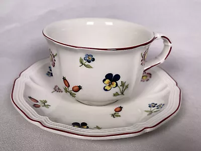 Villeroy & Boch Petite Fleur Porcelain Tea Cup And Saucer Set • $19.99