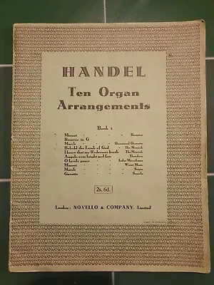 Handel Ten Organ Arrangements Book 1 • £3