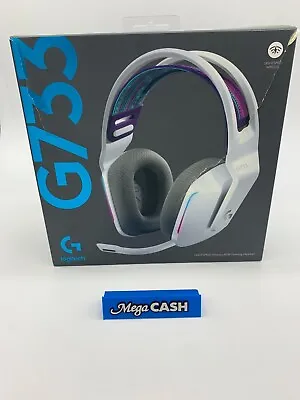 $110 • Buy Logitech G733 Lightspeed White Wireless Over-Ear Lightweight RGB Gaming Headset