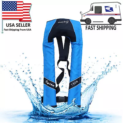 $66.99 • Buy A++ Quality Kayak Fishing Inflatable Life Jacket PFD Fit Universal Fishing Vest