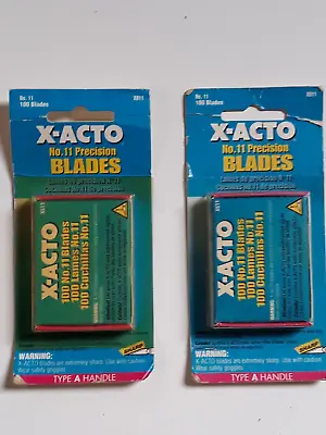 X-acto 11 Pk Of 100 Blades Lot Of 2 Packs • $27.75