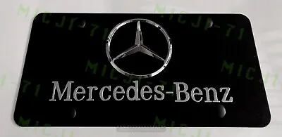 Mercedes Benz Front Auto Heavy Duty Vanity Stainless Metal License Plate  Frame • $37.99