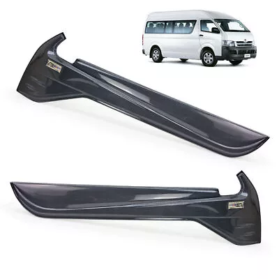 Line Window Sill Cover Front Trim Carbon Black For Toyota Hiace D4D 2005 2016 • $318.82