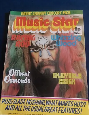 Rare MUSIC STAR Magazine 13 JULY 1974 Wizzard Slade Rod Osmonds Cassidy Essex  • £15