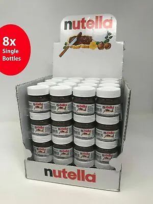 Nutella 25g Chocolate Spread X8 Single Glass Jars/Bottles SAME DAY DISPATCH • £8.99