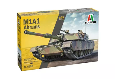 Italeri 1/35 Scale M1A1/A2 ABRAMS MBT Tank Model Kit • £31.99