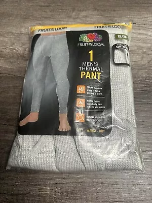 :) Fruit Of The Loom Thermal Pant Bottom Ankle Length Men's XL - NEW-long Johns • $9.99