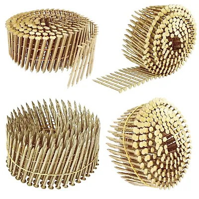 Meite 15-Degree Ring Shank 1-1/4 To 3 Inch Coil Nails  .083-.120 Inch Wire Coil • $30.99