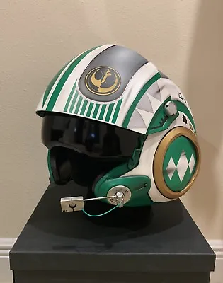 Star Wars Custom Green Power Ranger MMPR X-wing Pilot Costume Helmet Movie Prop • $3372.16