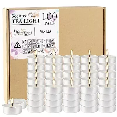 Mini White Tealight Candles Scented Bulk 100 Votive Candles For Home Scented ... • $28.59