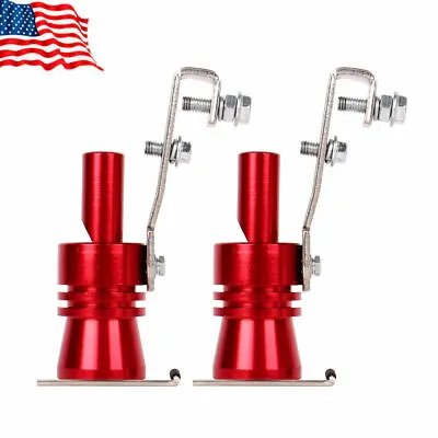 2pcs Universal Turbo Sound Exhaust Muffler Pipe Whistle Car Oversized Roar Maker • $9.49