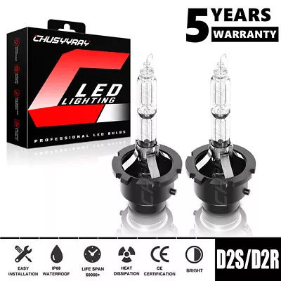 For Infiniti JX35 2013 2X D2S/D2R HID Headlight Low Beam Bulbs 6000k White Kit • $15.99