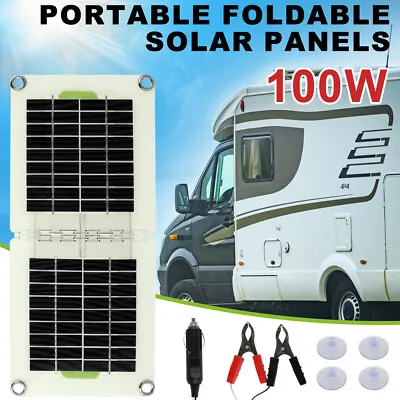 Solar Panel Kit 12V IP65 Waterproof Solar Charger Portable Foldable Solar SuxGV • £18.23