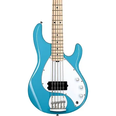 Sterling By Music Man StingRay Ray5 Maple Fingerboard 5-String Bass Chopper Blue • $399.99