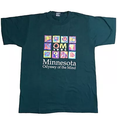 Vtg Odyssey Of The Mind T-Shirt Art Minnesota State Champs 1995 Single Stitch • $19.97