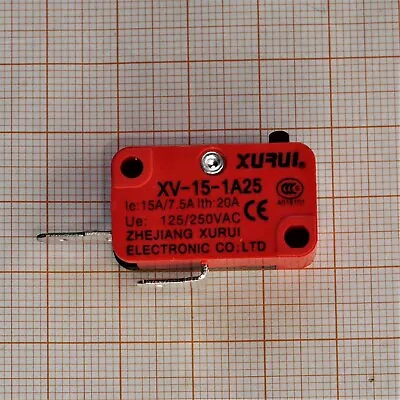  Microswitch 15A  V-15-3C25 Pin Plunger Snap Action (SPST Micro Switch) V3 SW035 • £2.40