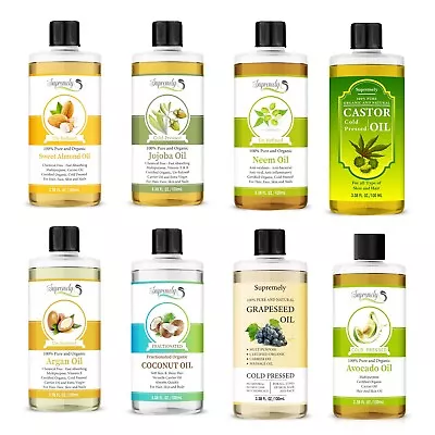 £5.65 • Buy 100% Pure Carrier Oil Organic For Massage, Hair, Skin, Face, Nails Fast UK 100ml