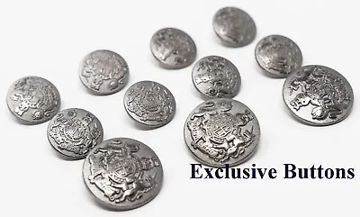 Metal Blazer Buttons Set - 3 Colors - Lion & Unicorn • $19.99