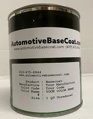 CHEVROLET BASECOAT PAINT **UNREDUCED** PICK YOUR COLOR - 1 Quart • $78.99