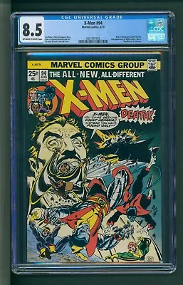 $1600 • Buy X-Men #94 CGC 8.5 OWTW New X-Men Begins