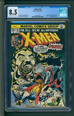 $1600 • Buy X-Men #94 CGC 8.5 OWTW New X-Men Begins